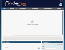 Tablet Screenshot of findertec.com.ar